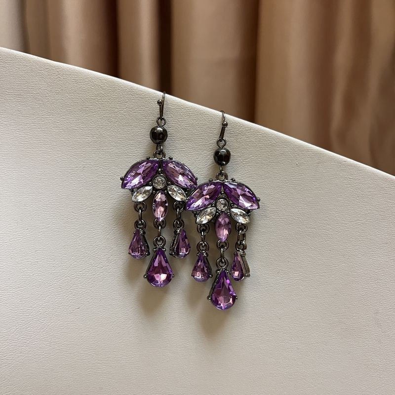 etherial purple earrings