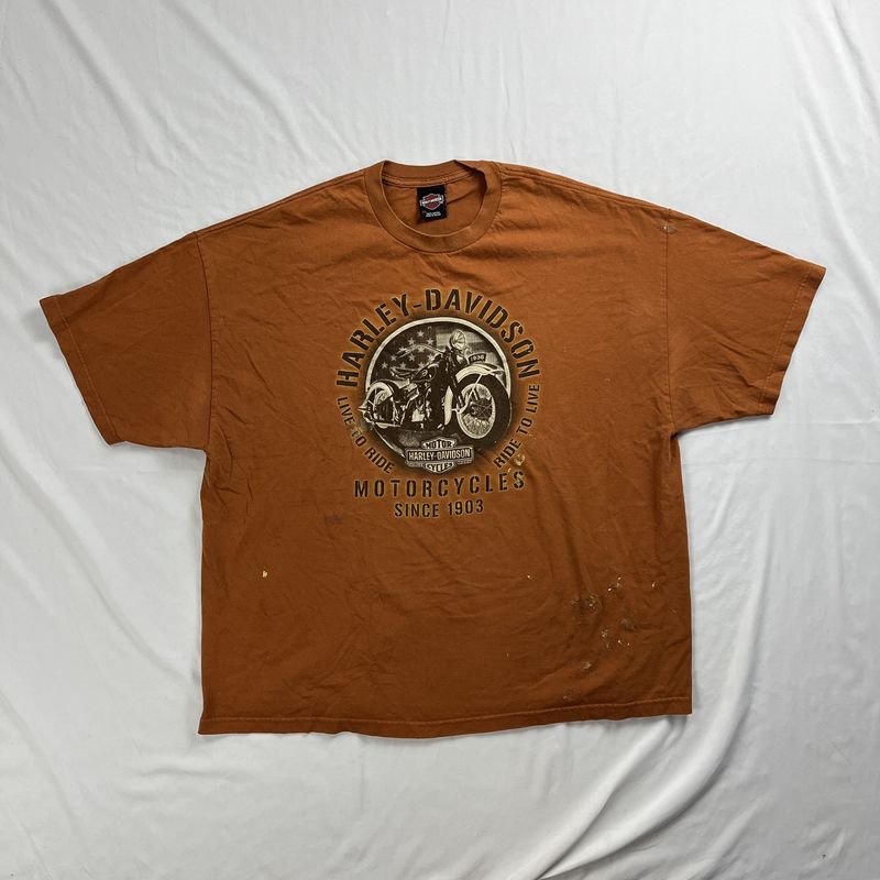 Orange Harley Davidson Tee