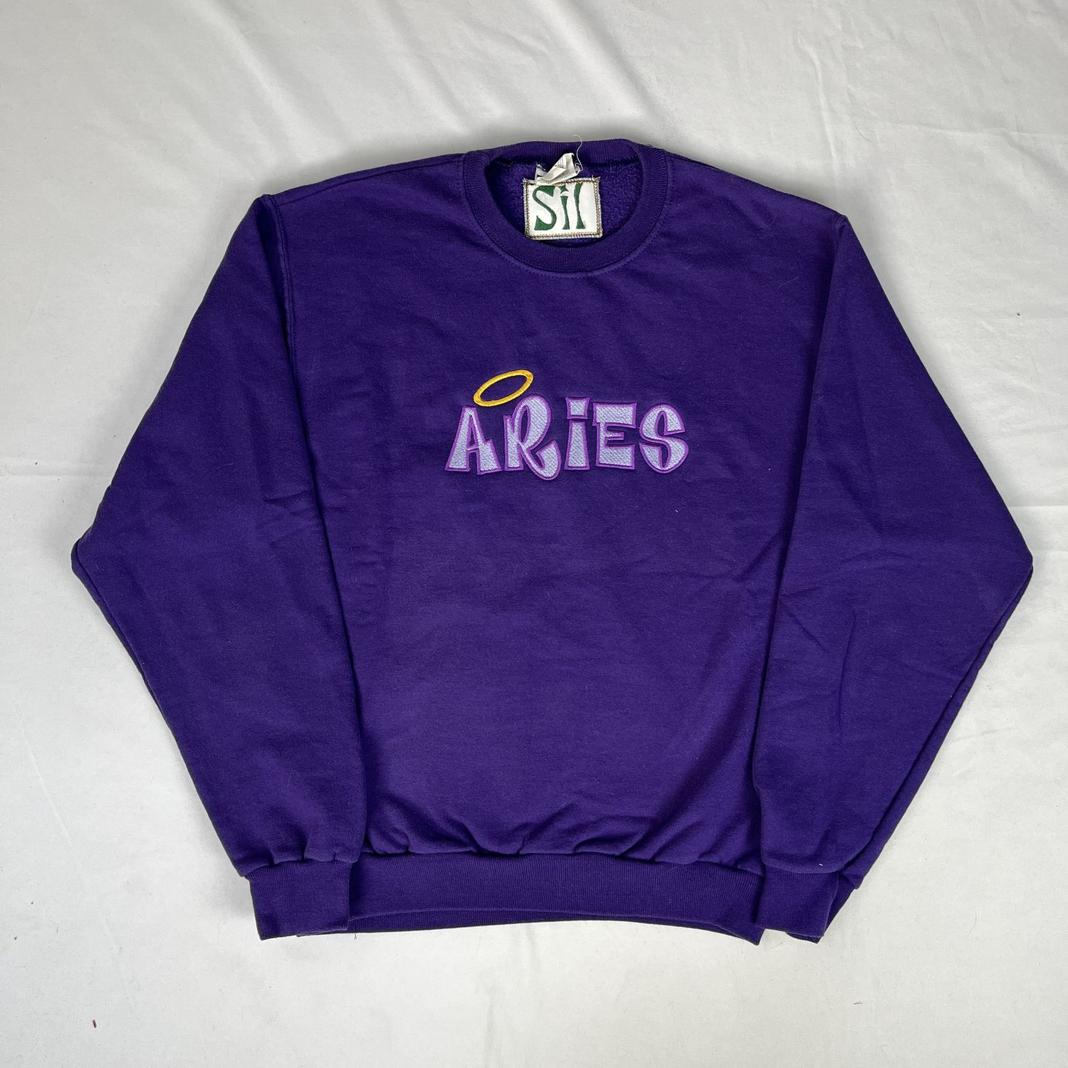 Bratz Embroidery Up-cycled Sweatshirt, Zodiac Sign: Aries