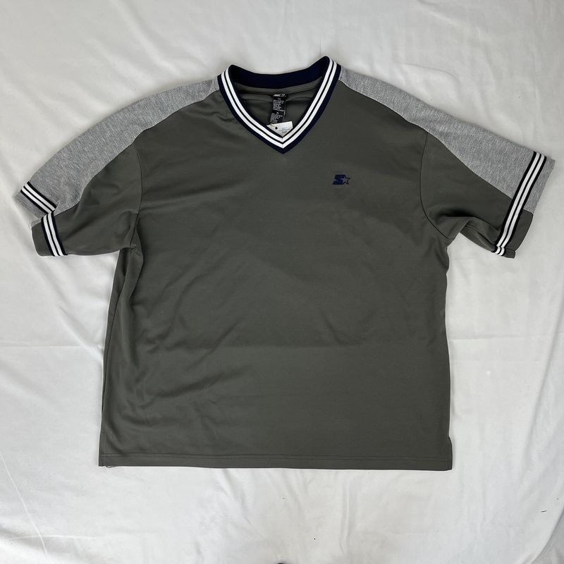 grey star blocked t-shirt
