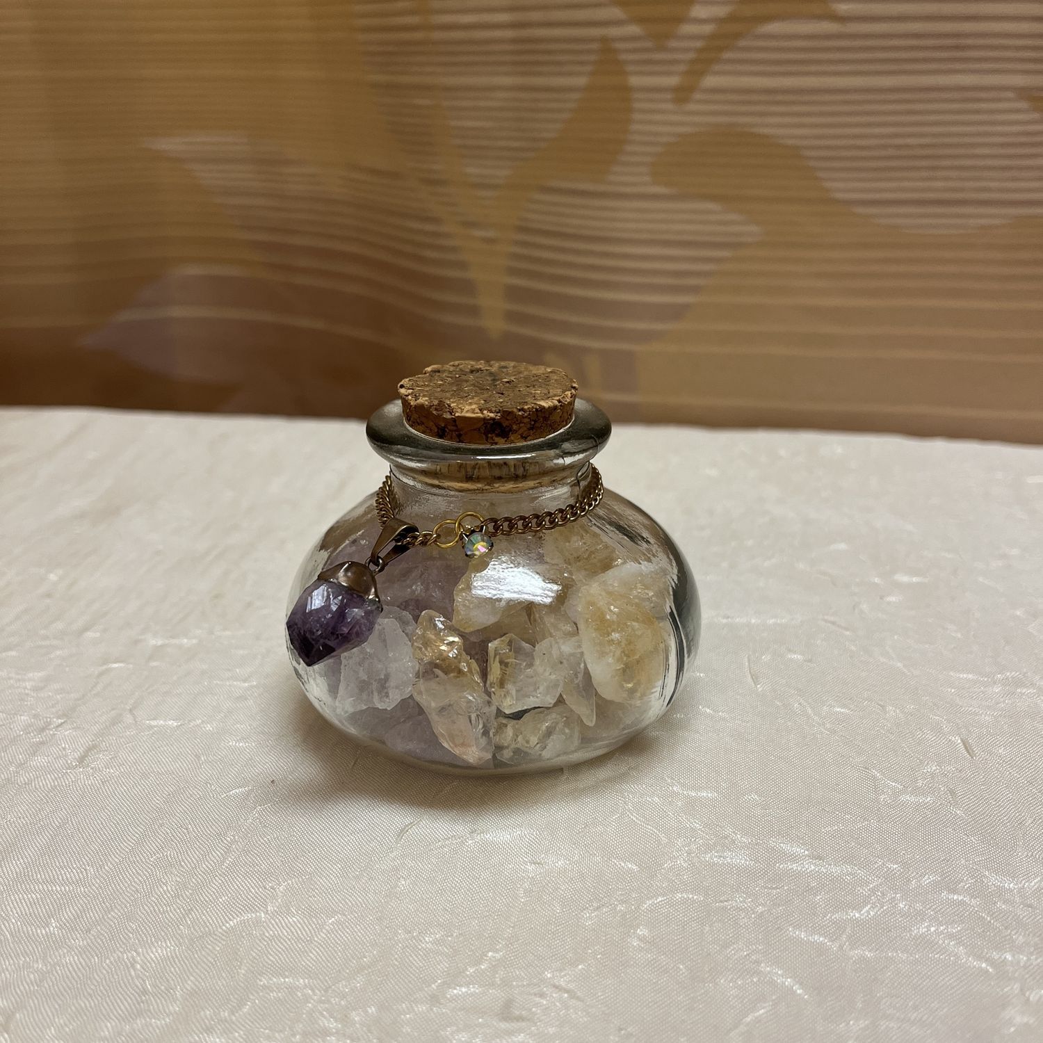crystal potion jar