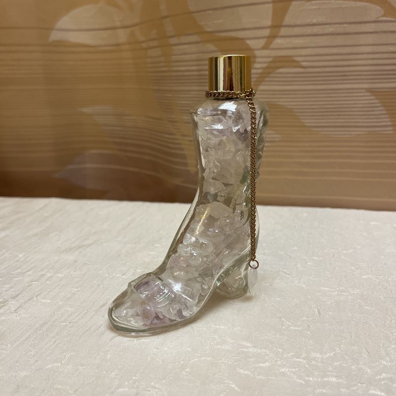 crystal boot perfume bottle