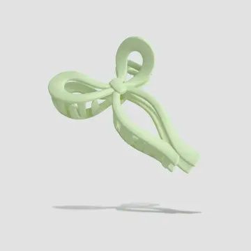 Bow Hair Claw Clip: Matte Sage