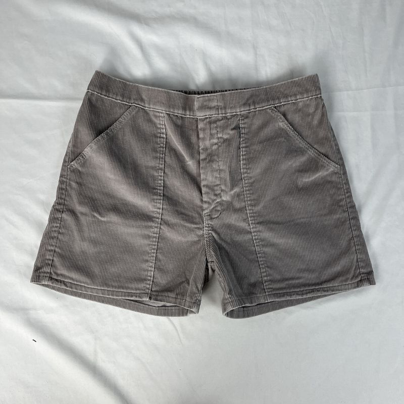 grey corduroy shorts