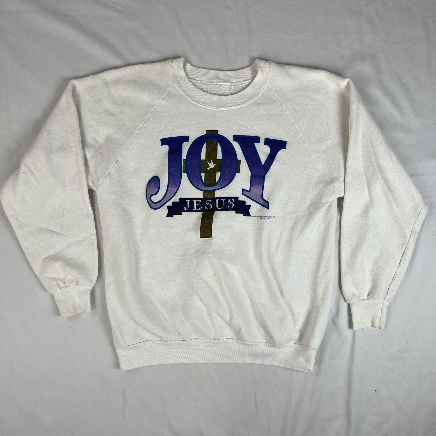 joy jesus white crew