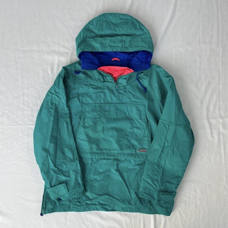 Turquoise Columbia Windbreaker