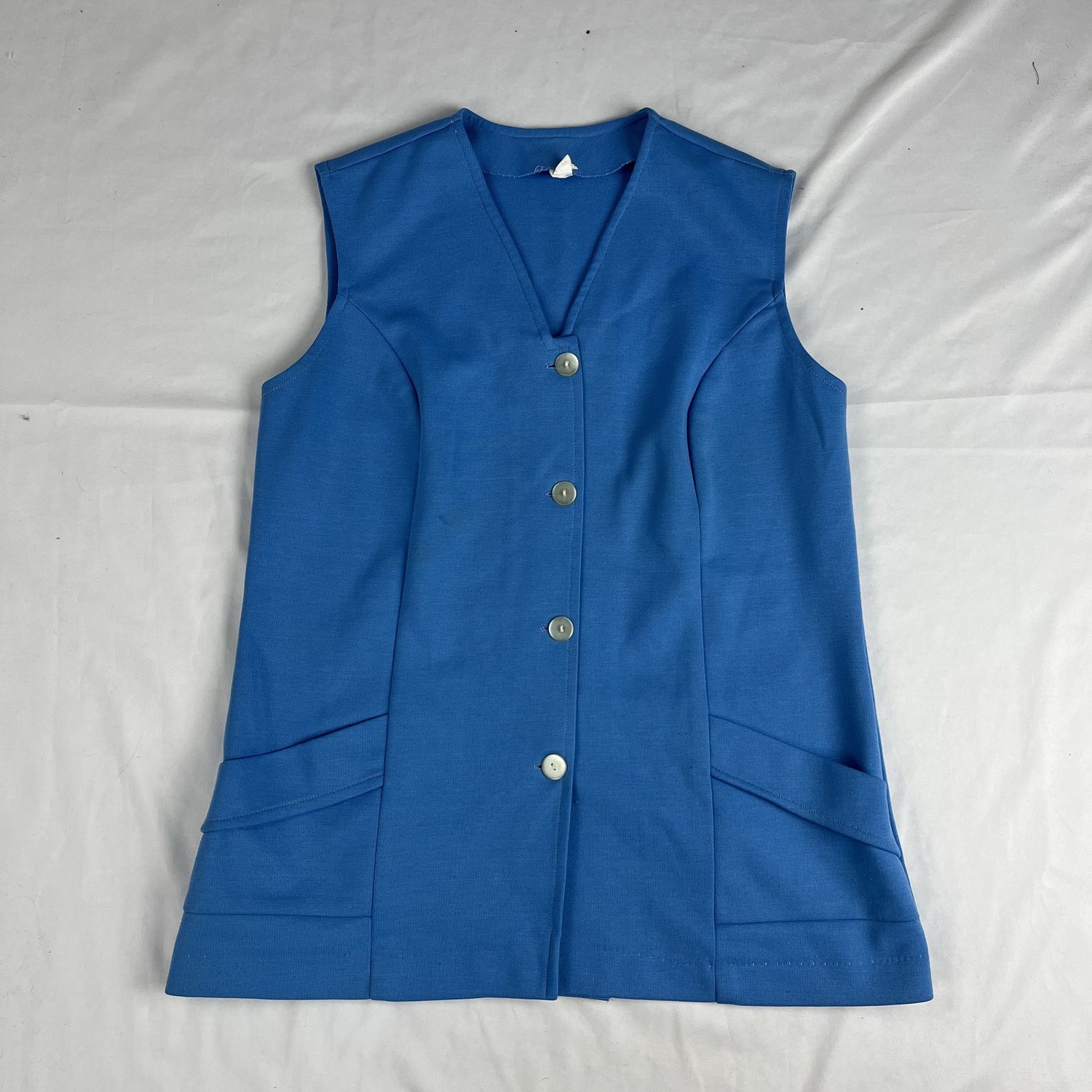 blue blazer vest