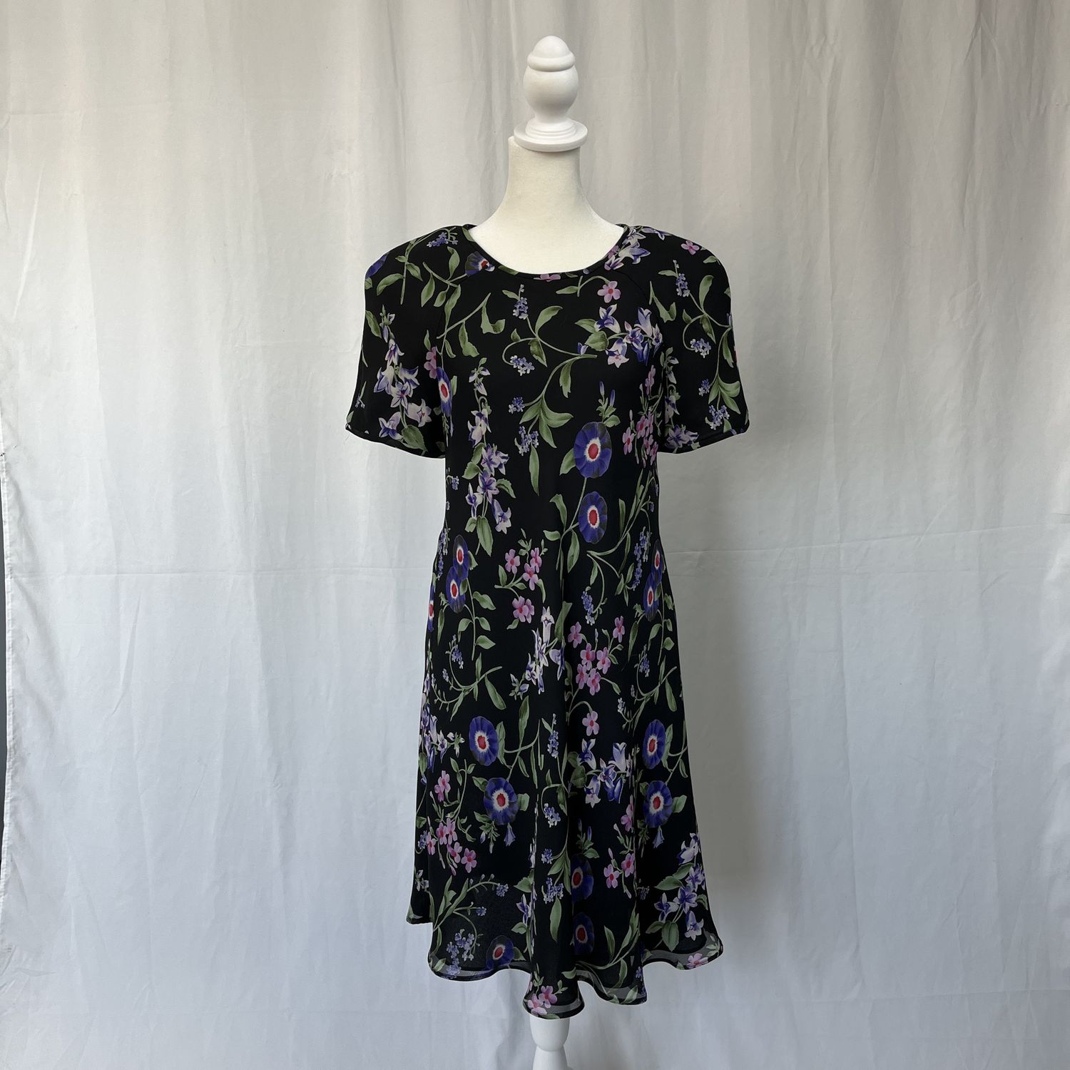 black floral dress