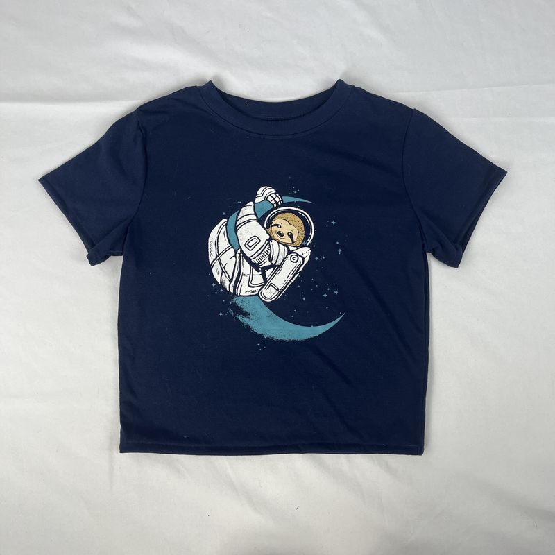 sloth moon cropped tee