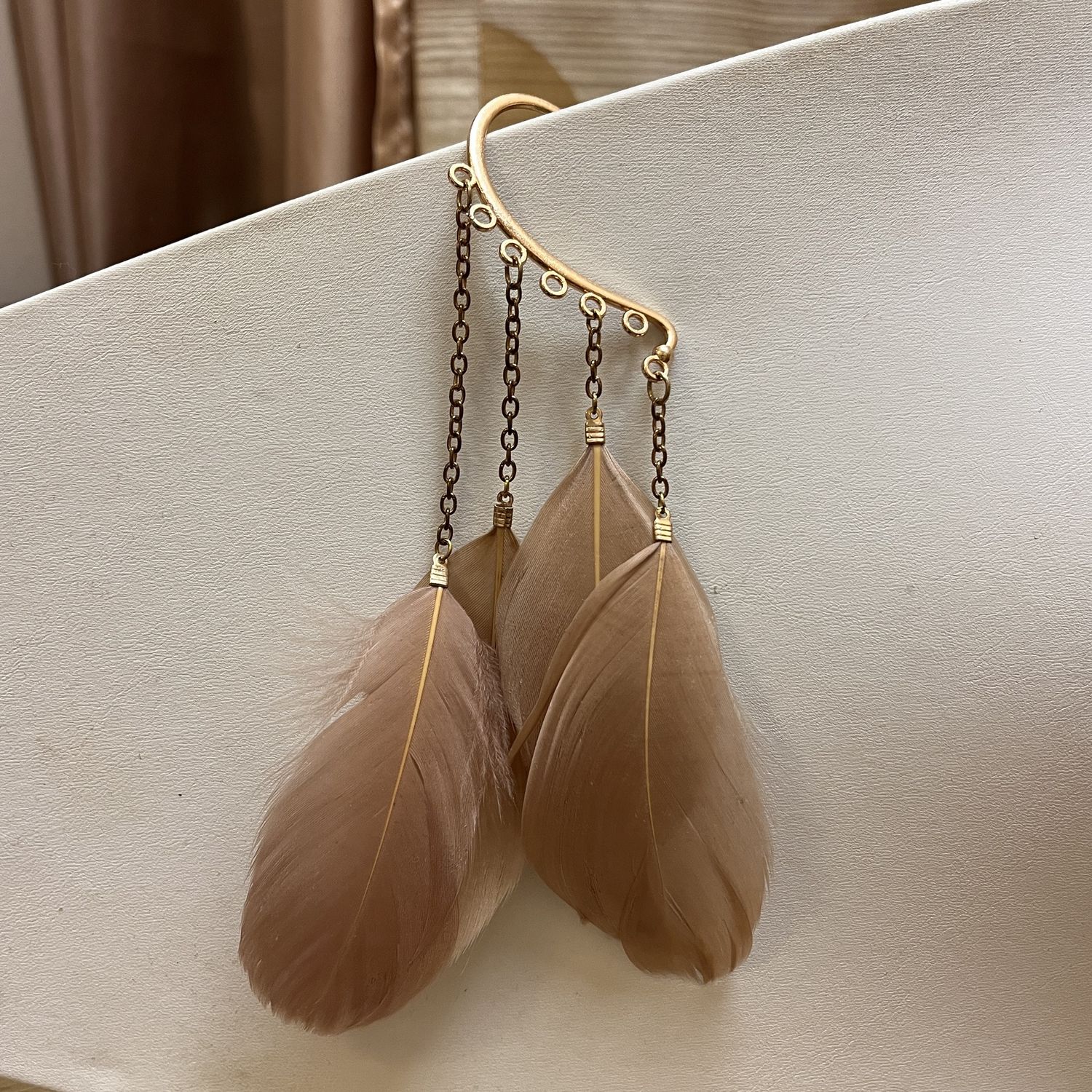 feather ear cuff