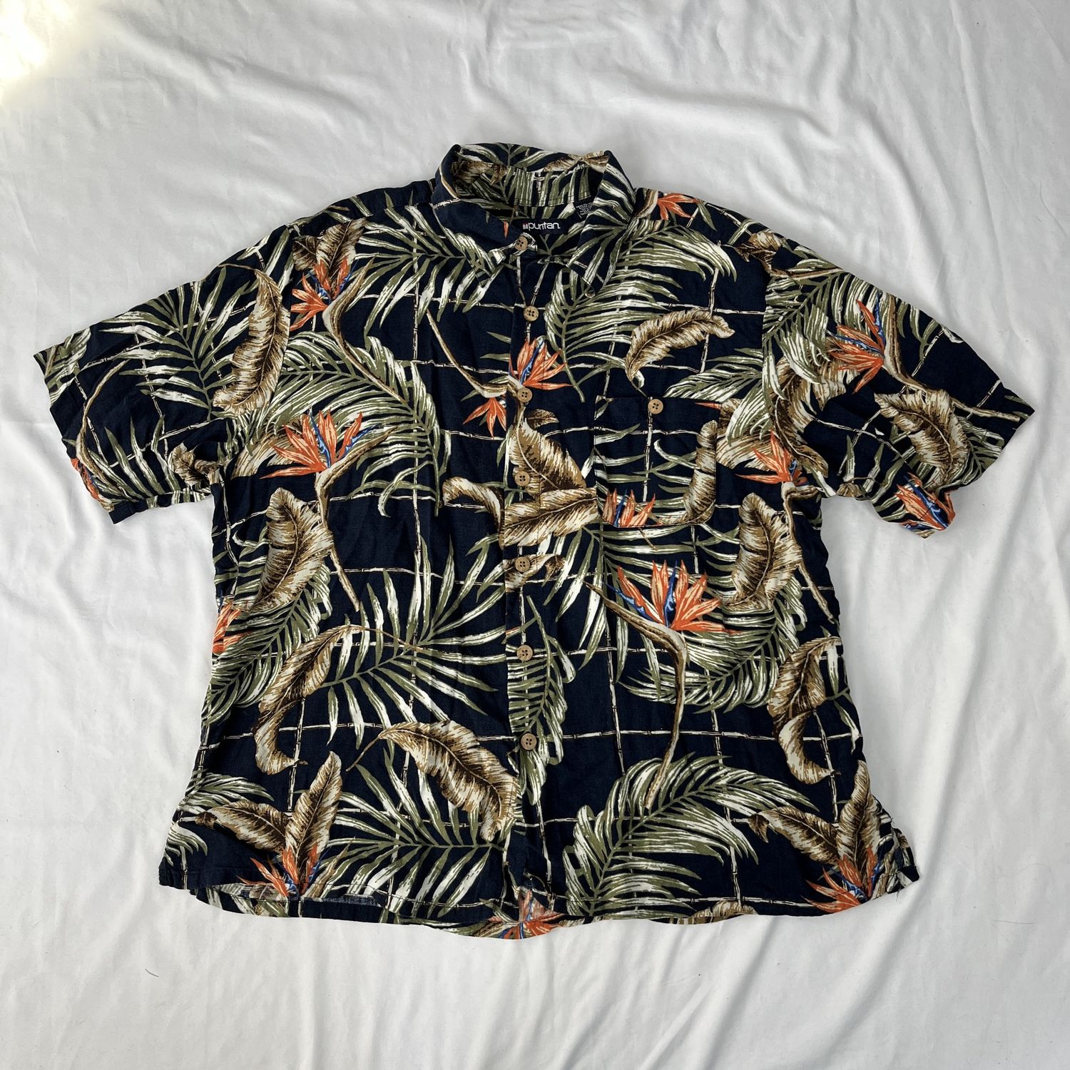 Orange Hawaiian Tee