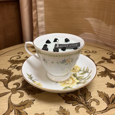 mint chip tea candle set