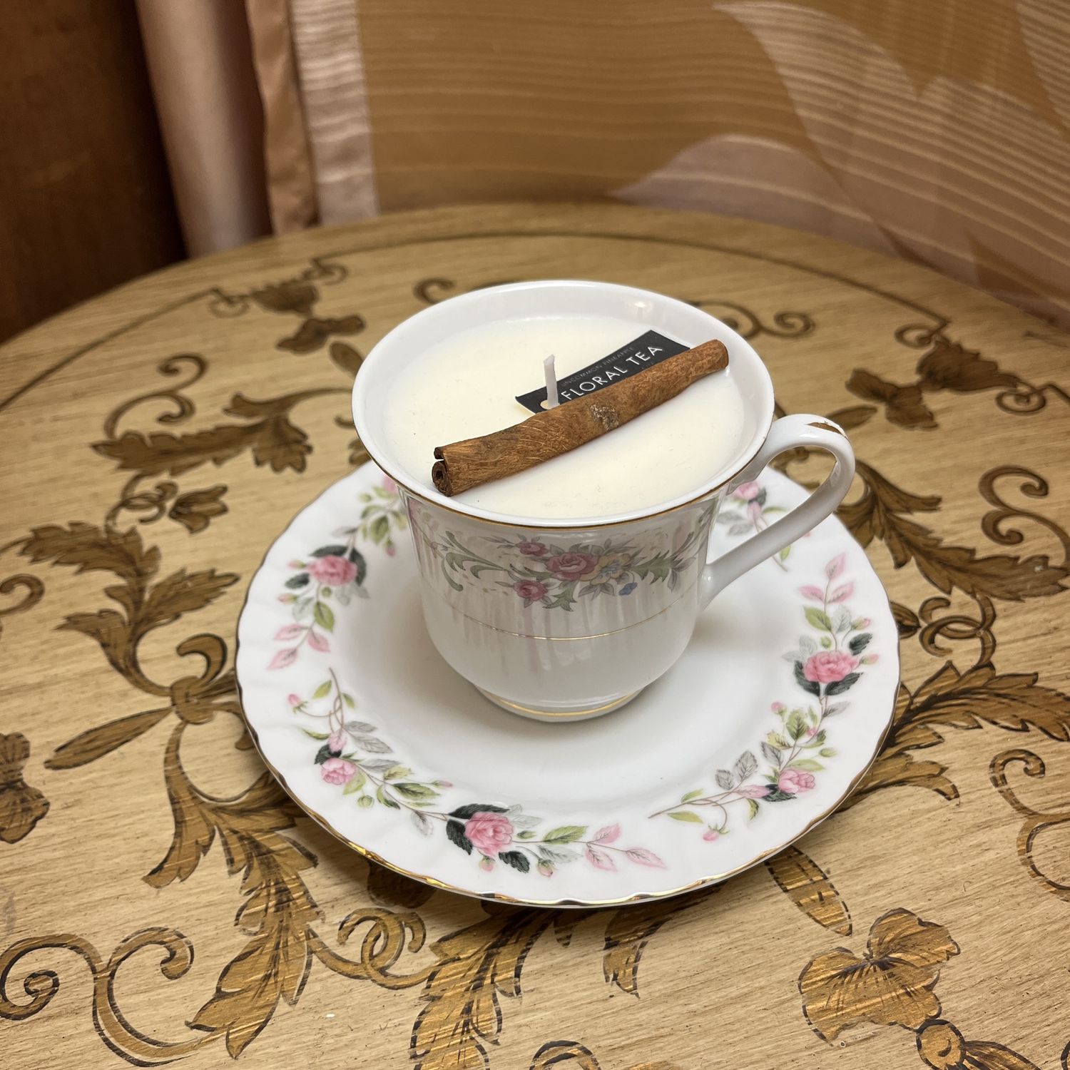 Floral Tea Set Candle