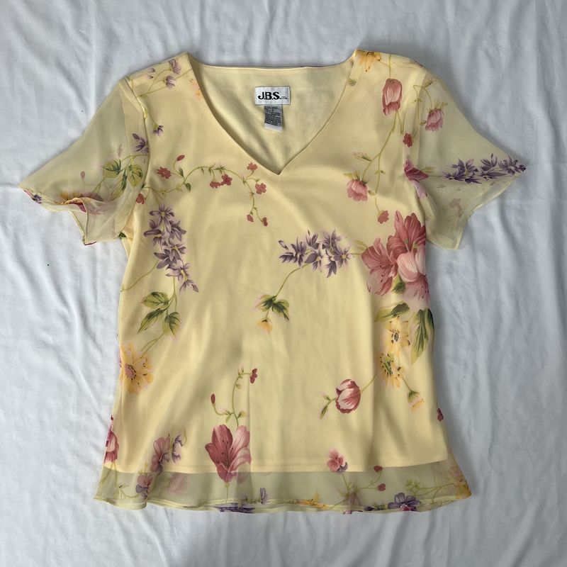 Yellow Floral Top