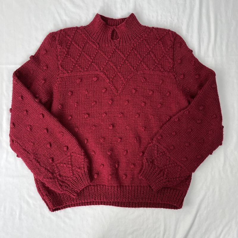 gorgeous pink textured sweater