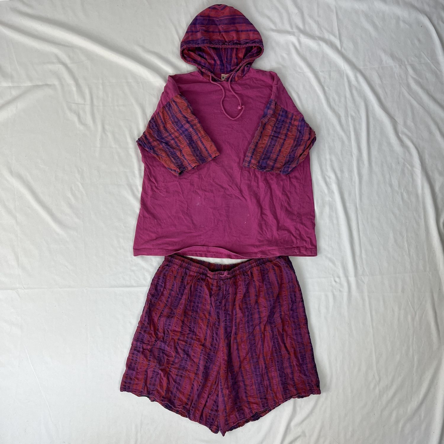 Pink + Purple Plaid Set