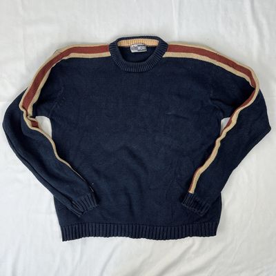 aerowear striped knit sweater
