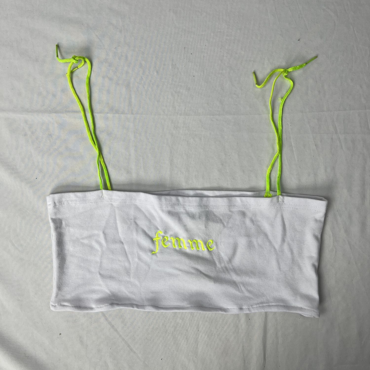 neon femme tie tank