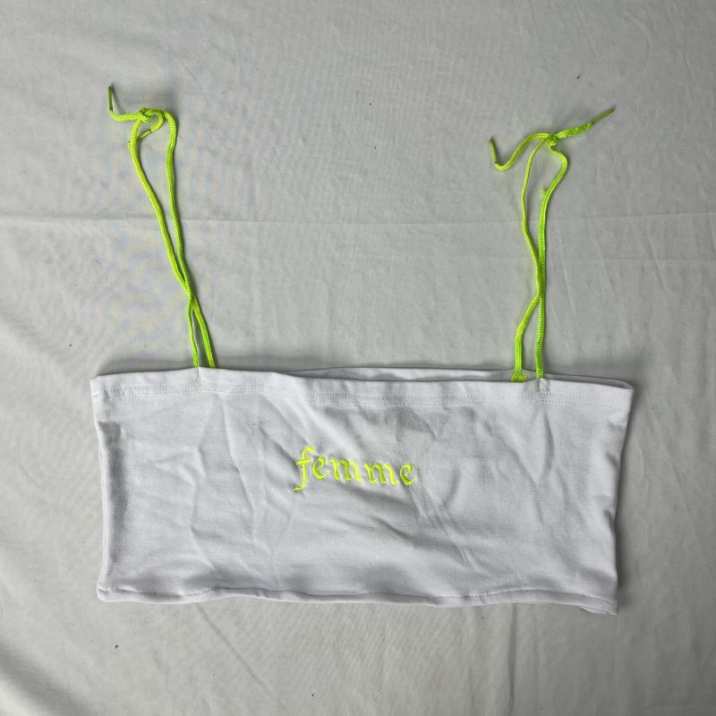 neon femme tie tank