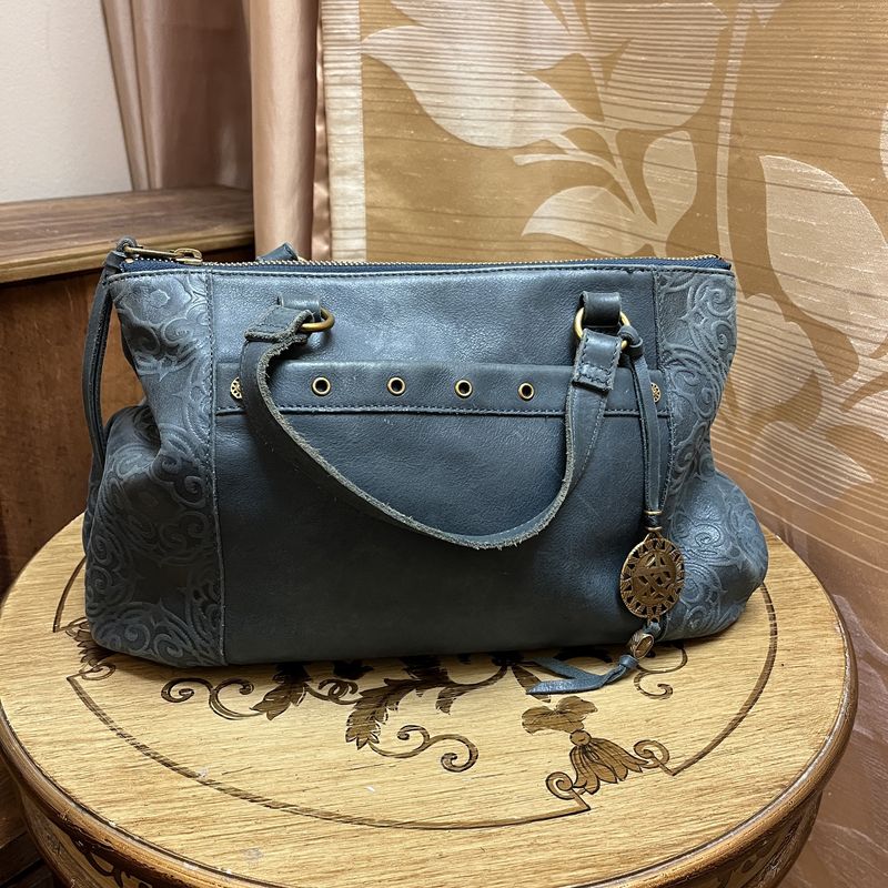 Navy boho handbag