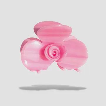 rose petal hair claw clip