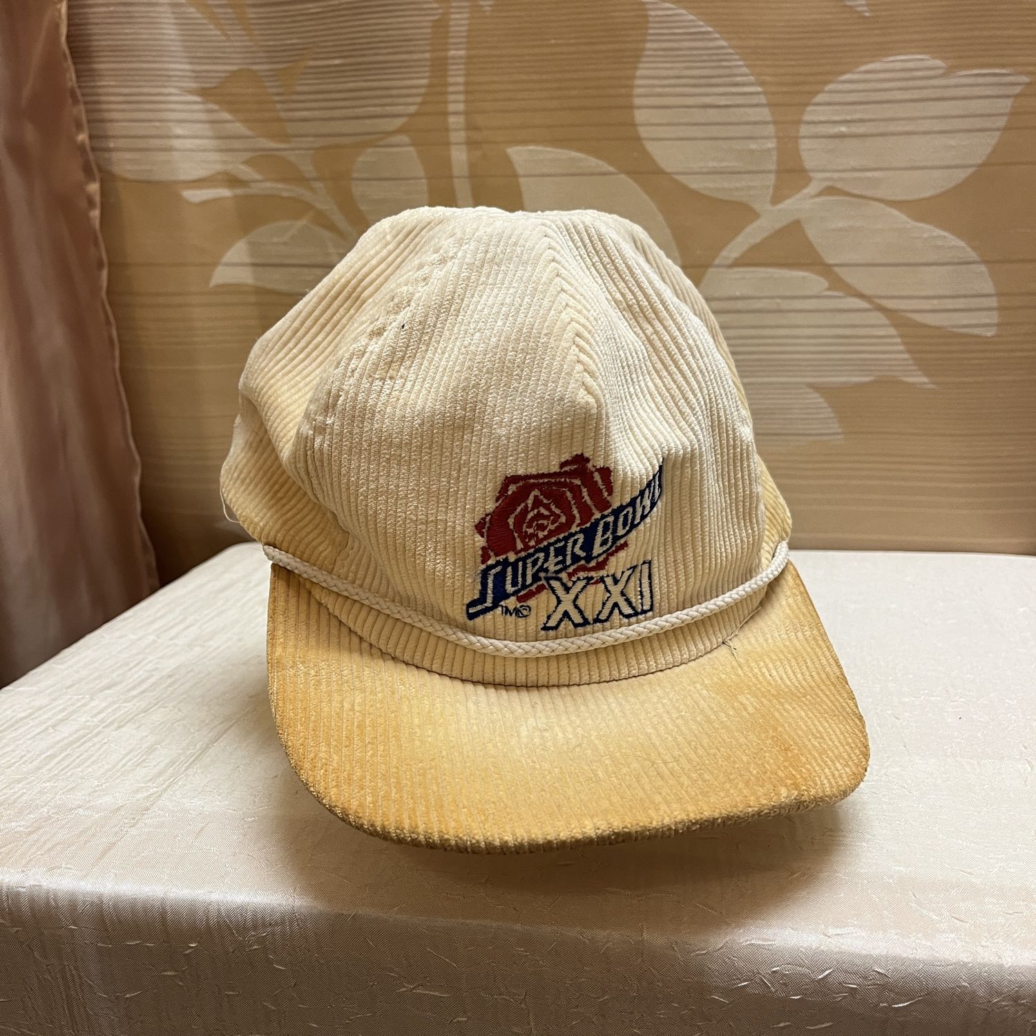 novelty super bowl XXI corduroy hat