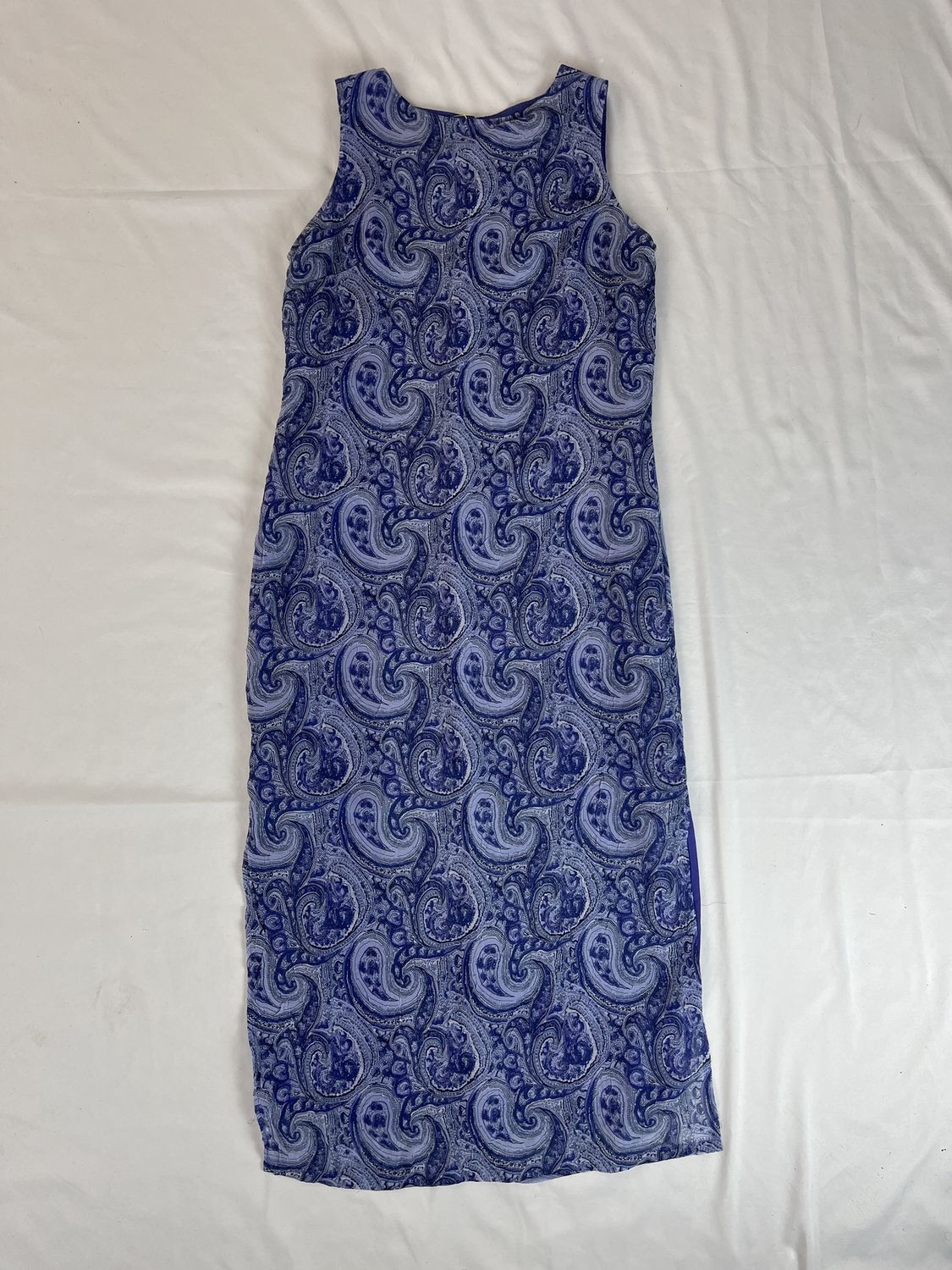 Purple Paisley Maxi Dress