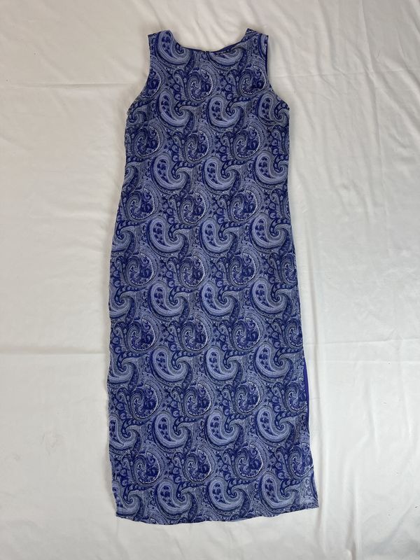 Purple Paisley Maxi Dress