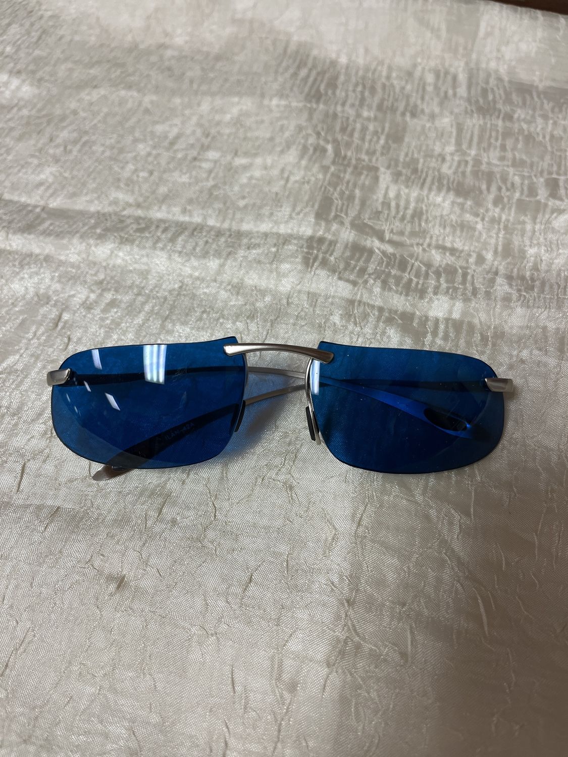 blue confused sunglasses