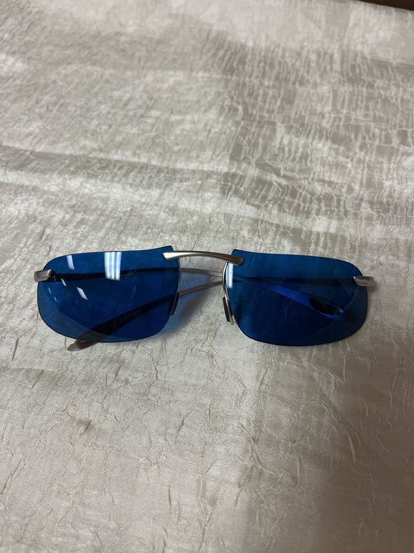 blue confused sunglasses
