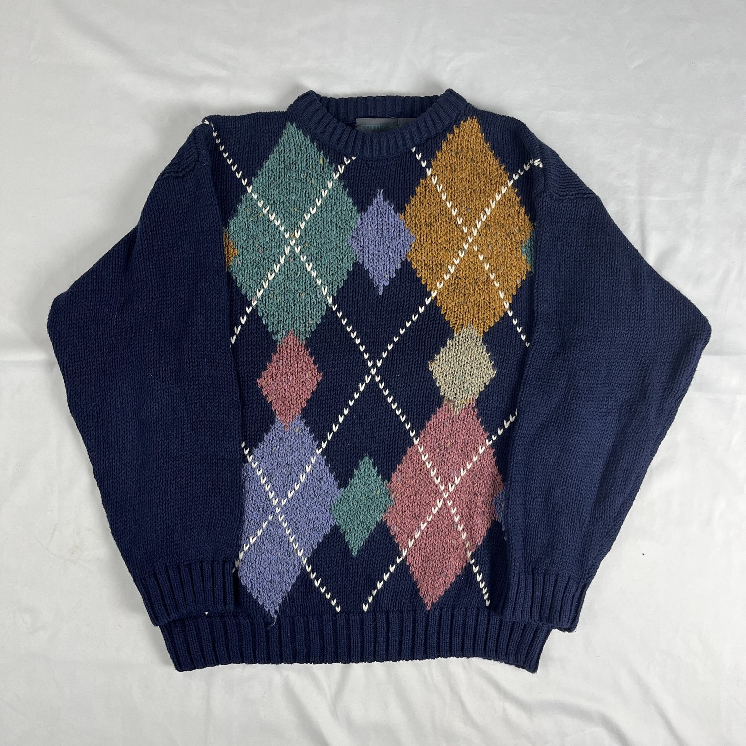 Navy Colorful Sweater