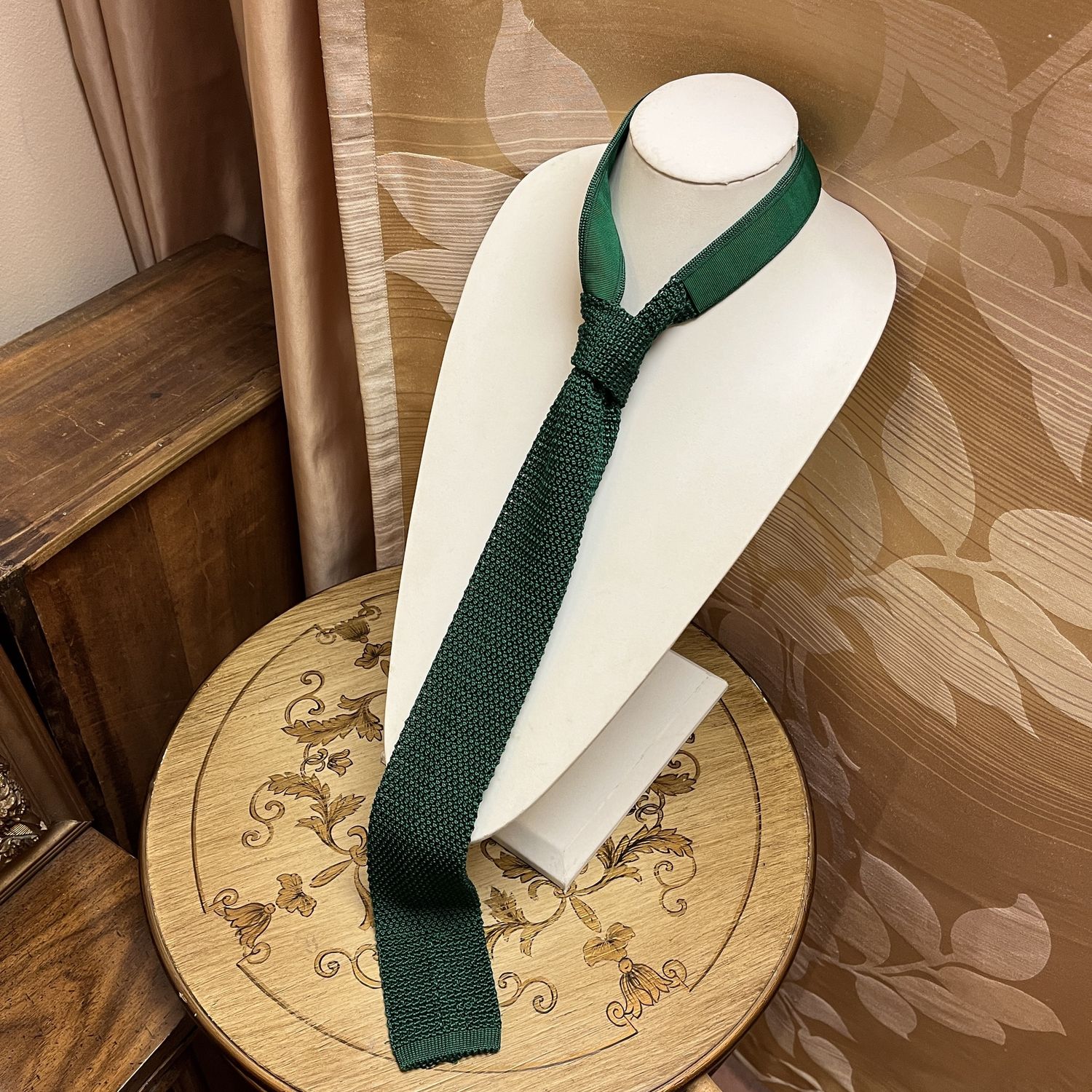 Green Crochet Tie