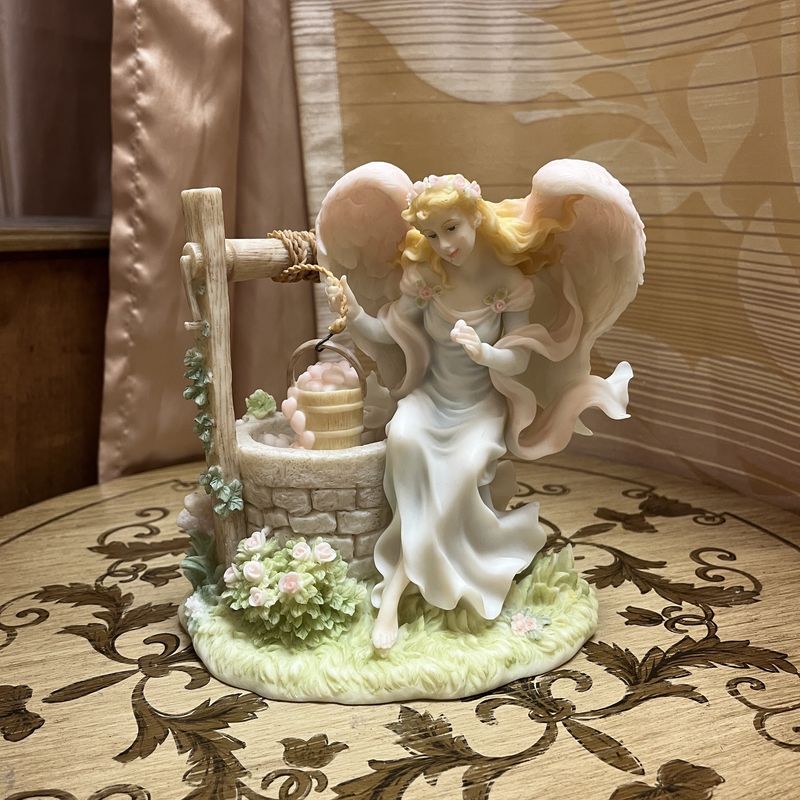 heart wishing well angel