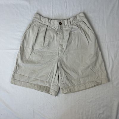 Cream Mom Shorts