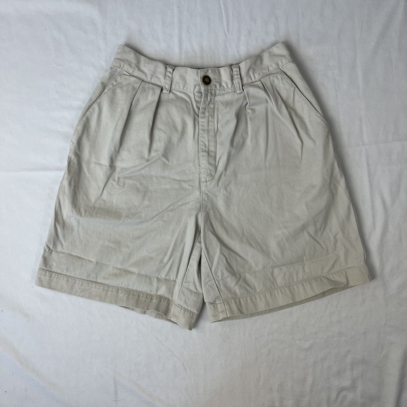 Cream Mom Shorts