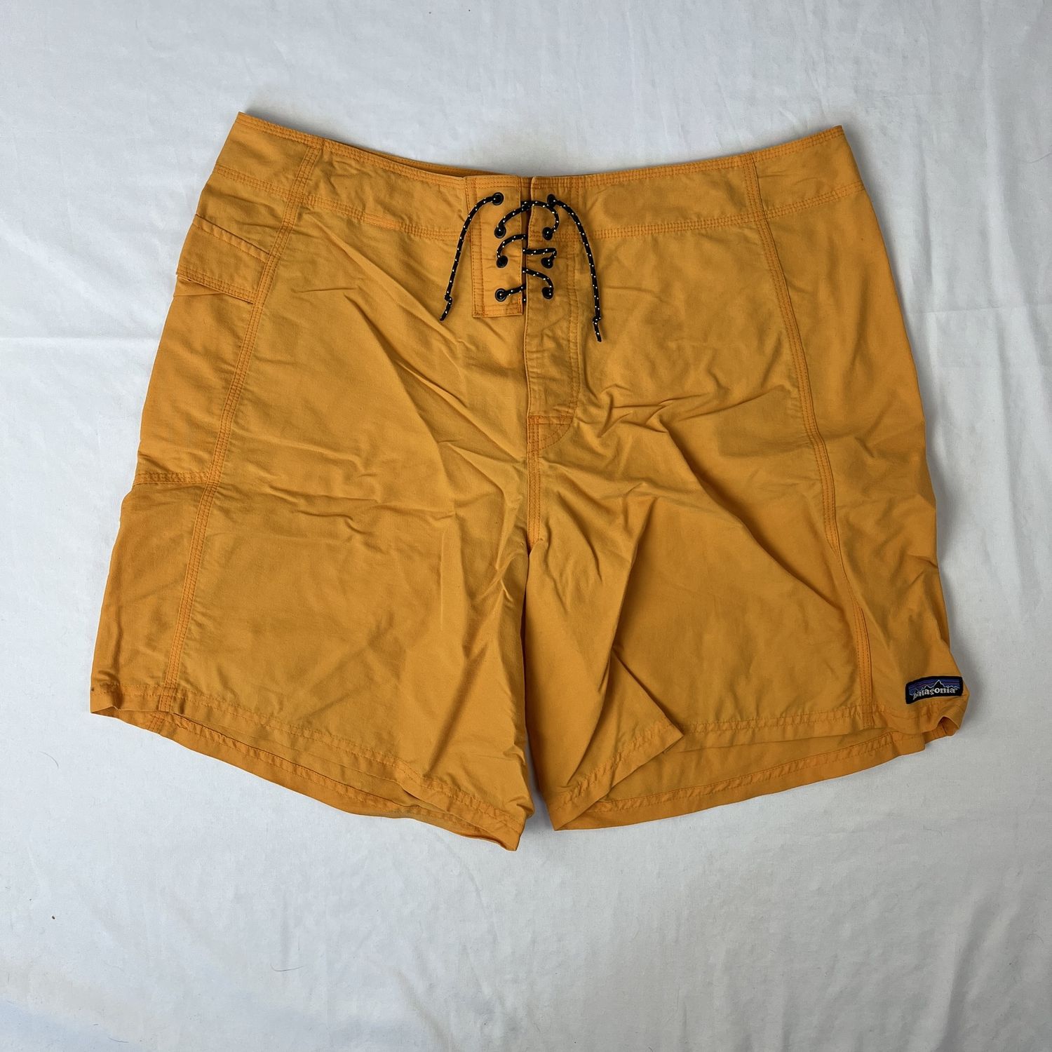 Orange Patagonia Lace up Swim Trunks