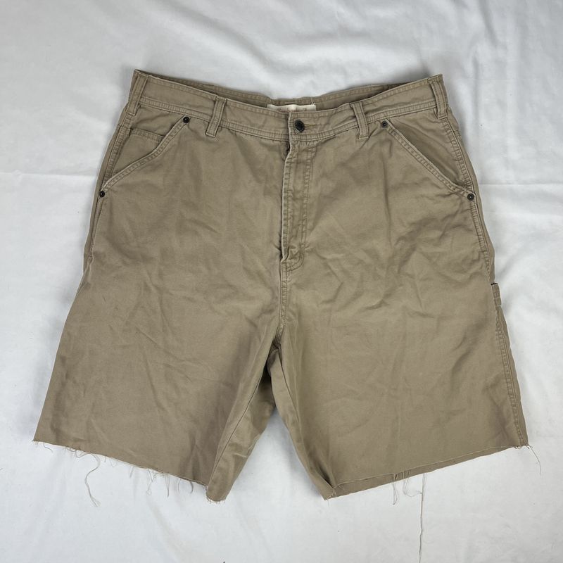 tan timberland cargo shorts