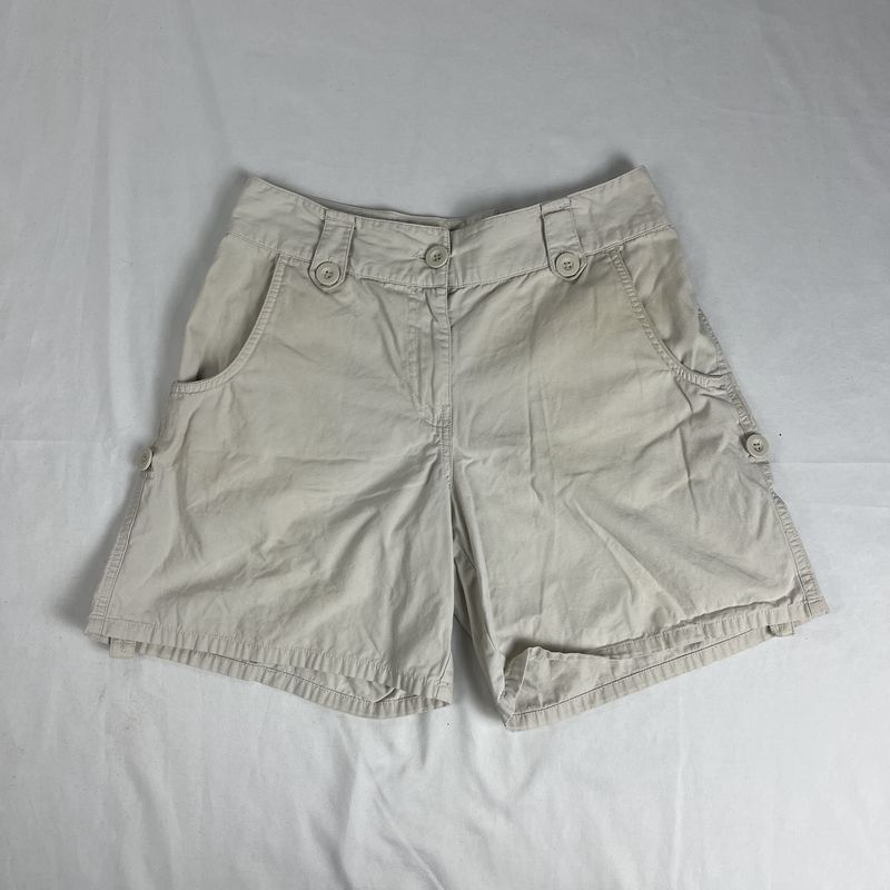 Khaki Button Shorts