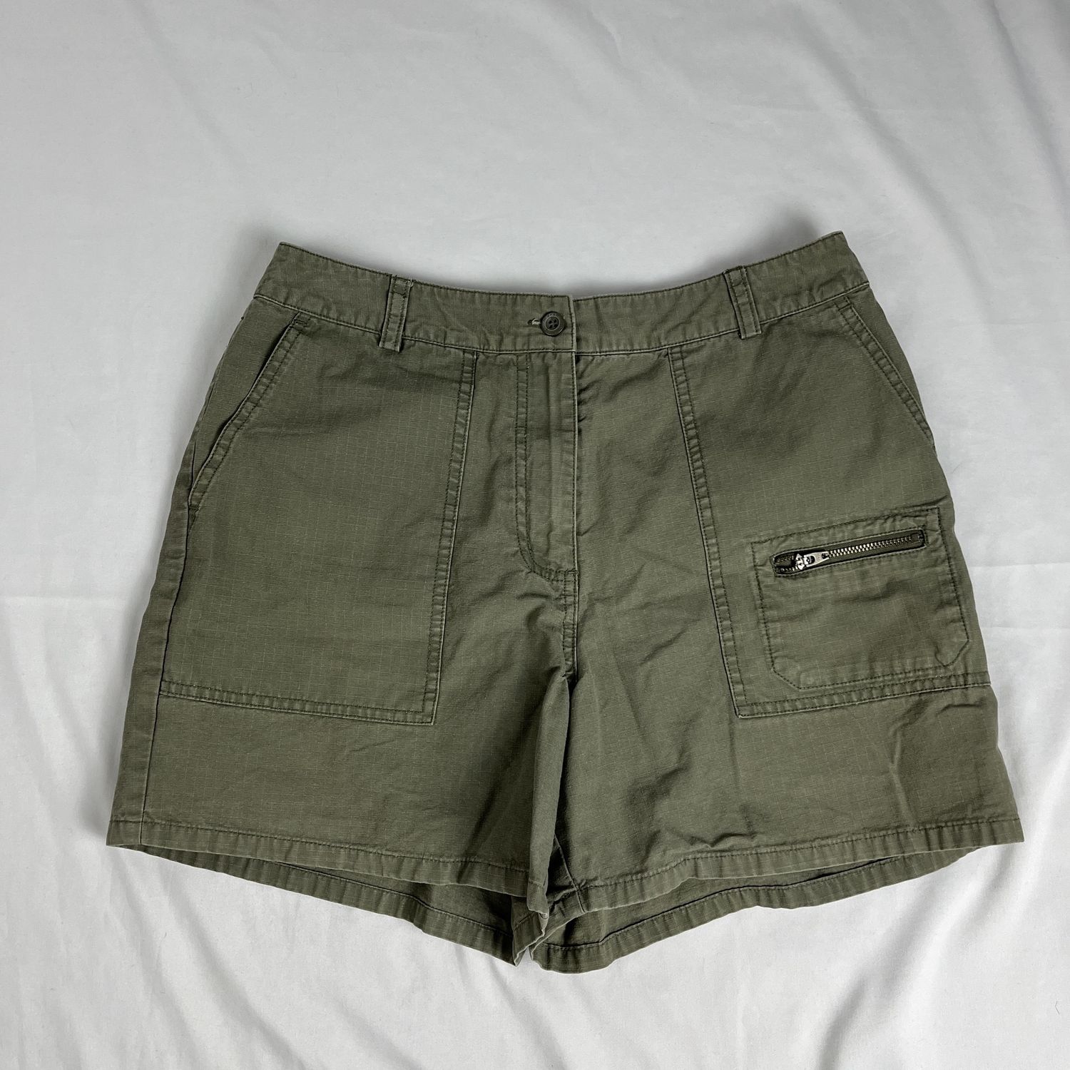 Green Cargo Shorts