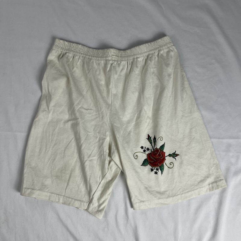 Cream Rose Shorts