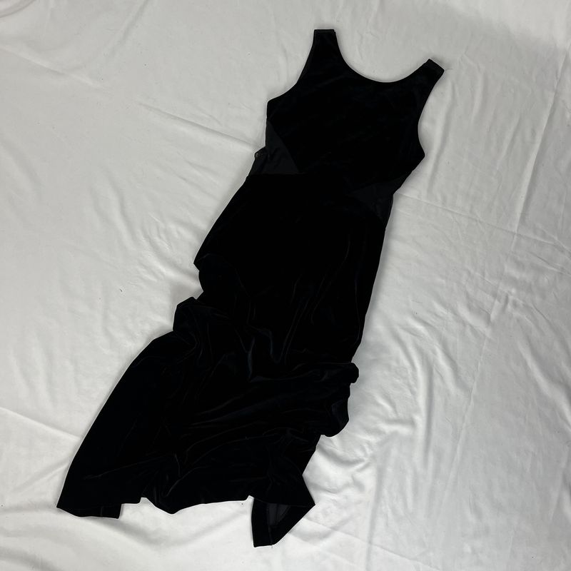 Button Velvet Dress