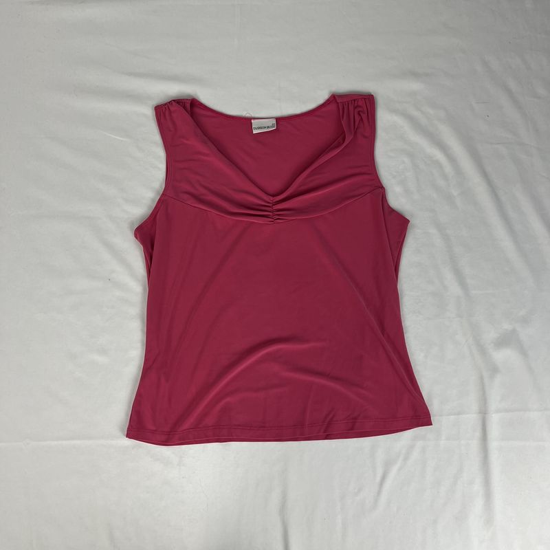 Pink Button Top