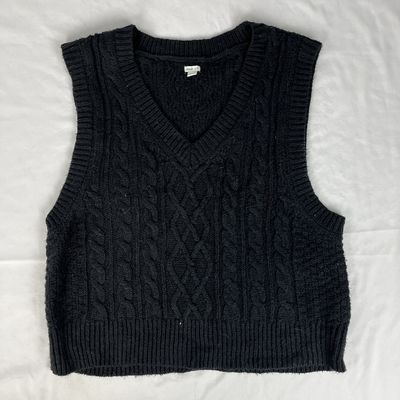 Black Sweater Vest