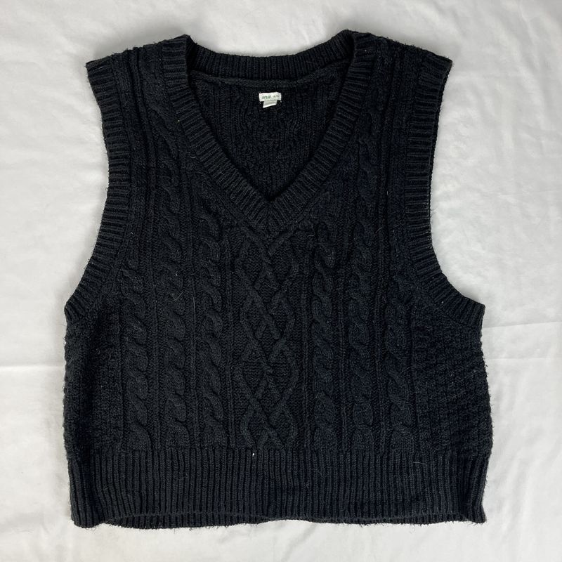 Black Sweater Vest