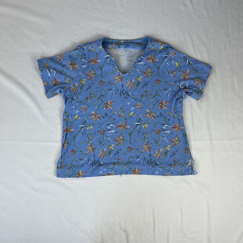 Blue Floral Tee