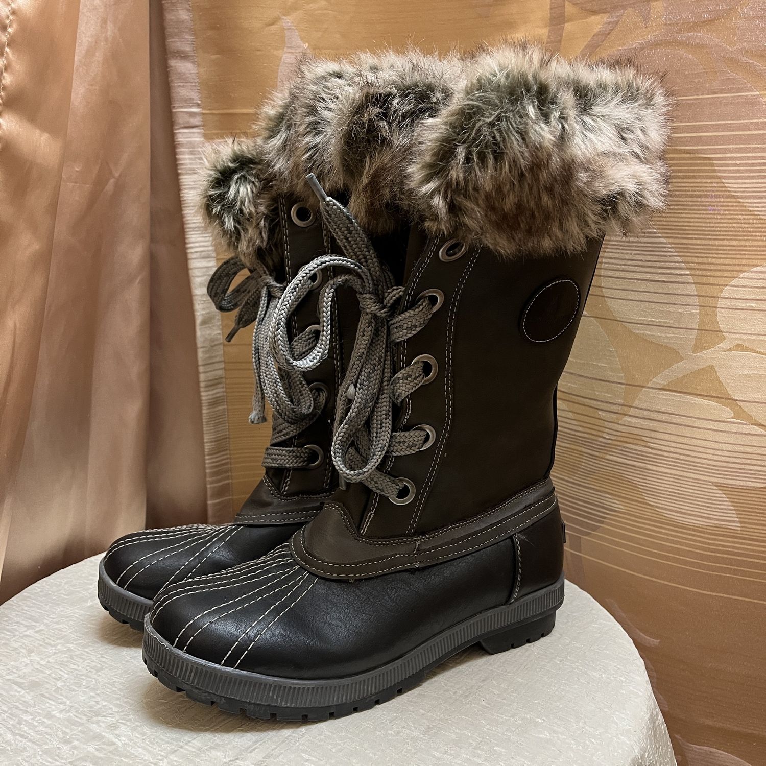 London Fog Fur Boots