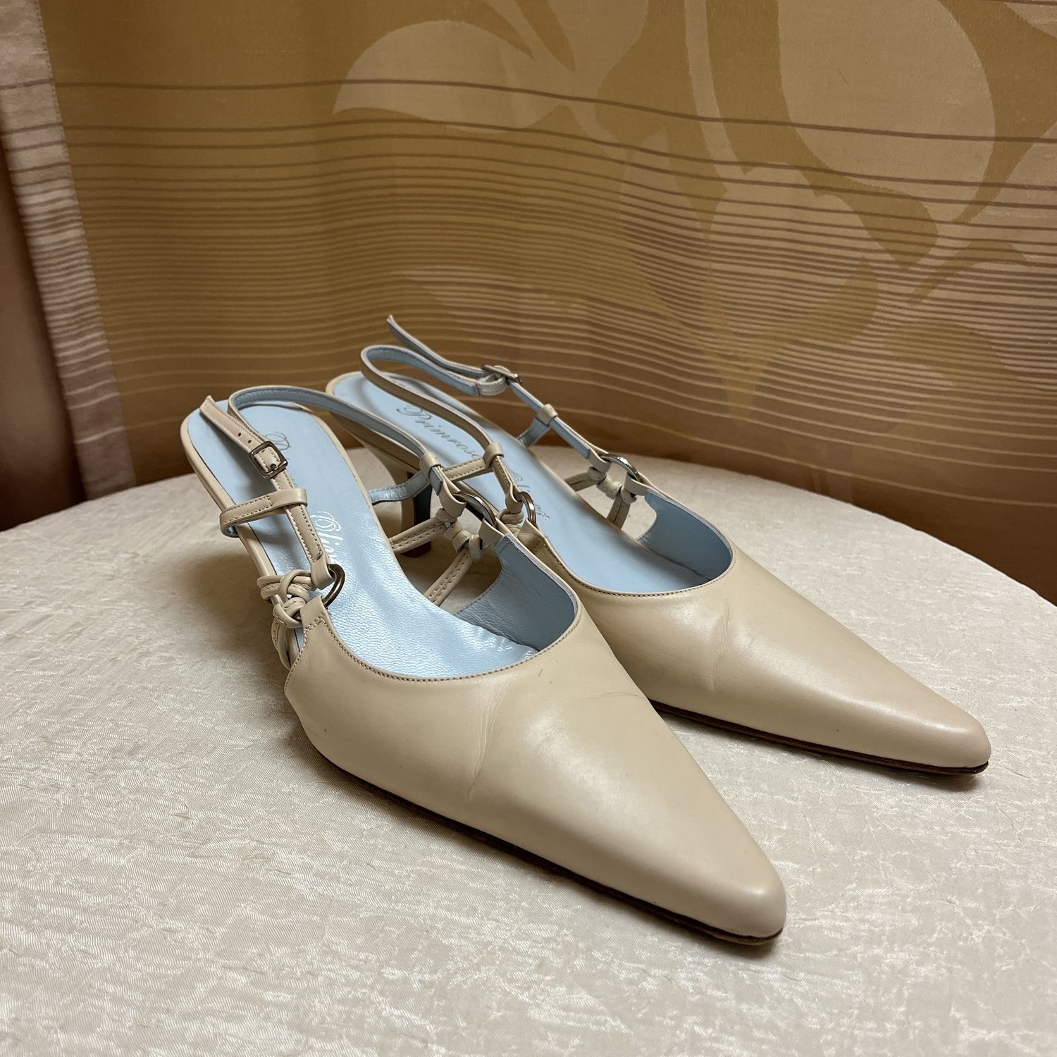 Cream Pointed Heels
