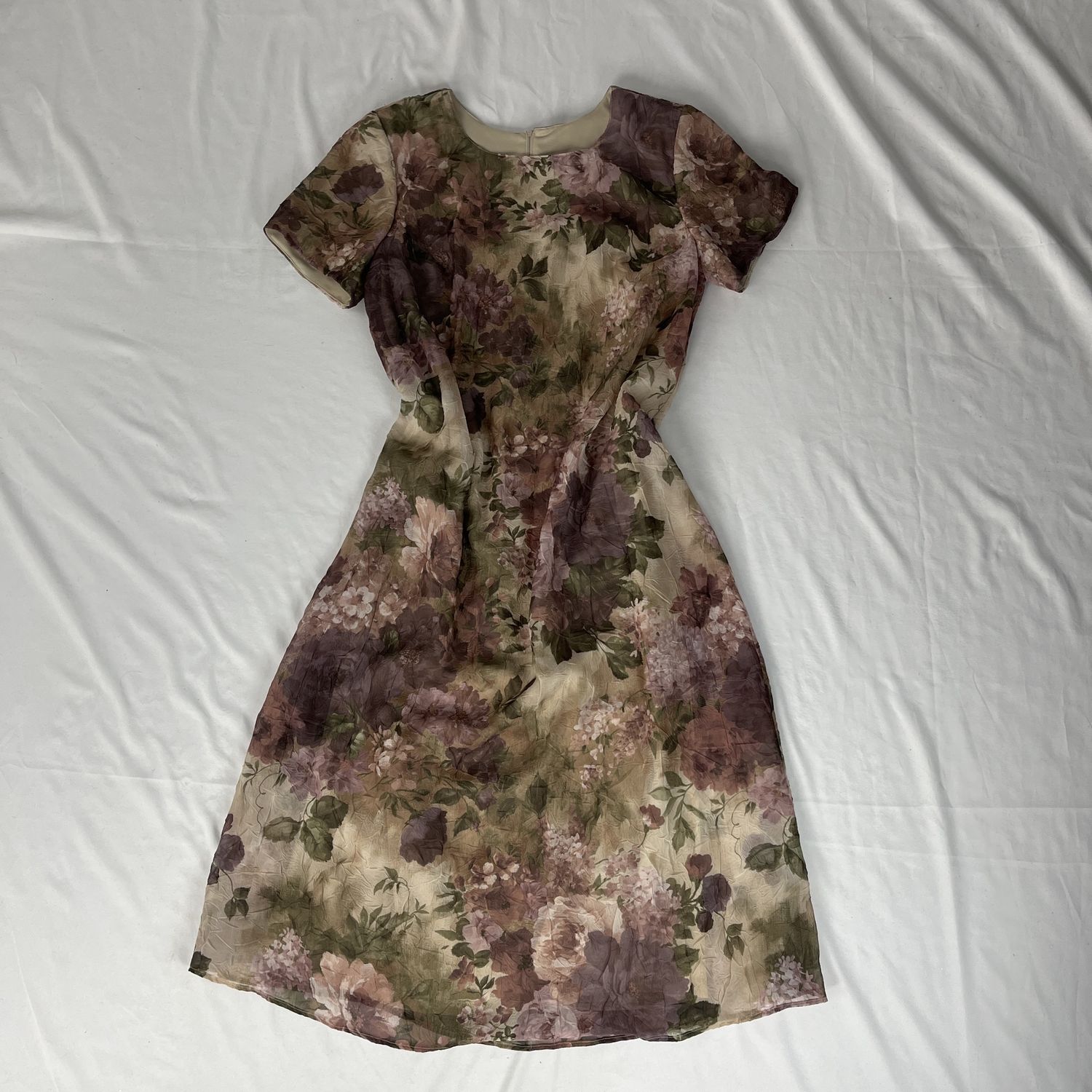 Muted Floral Formal Dress