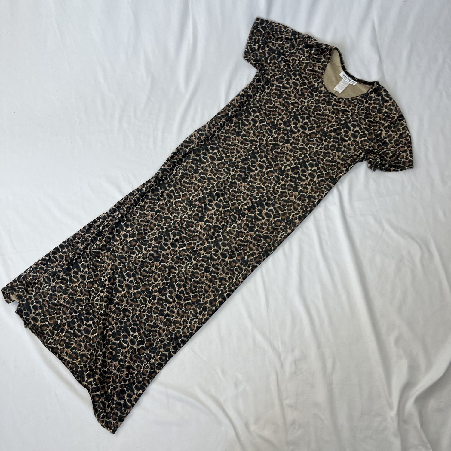 leopard print maxi dress