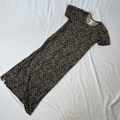 leopard print maxi dress